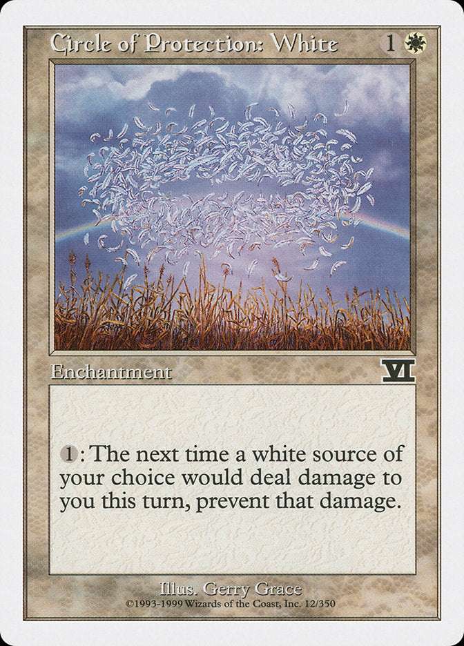 Magic: The Gathering - Circle of Protection: White - Sixth Edition