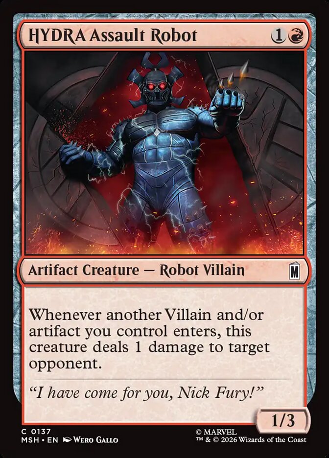 Magic: The Gathering - HYDRA Assault Robot - Marvel Super Heroes