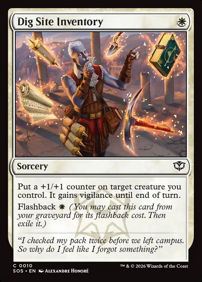 MTG - Dig Site Inventory - Secrets of Strixhaven (SOS)
