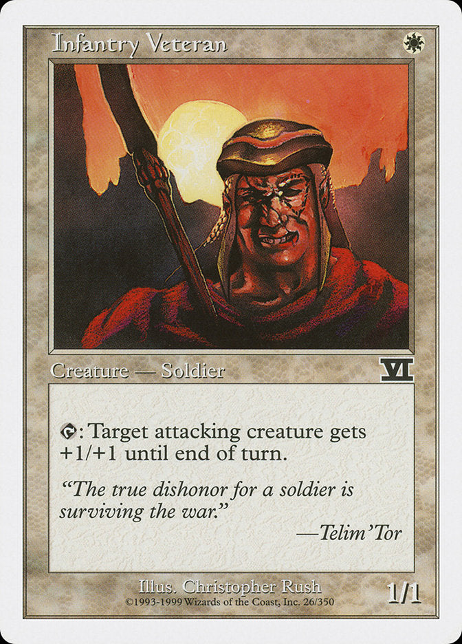 Magic: The Gathering - Infantry Veteran - Sixth Edition