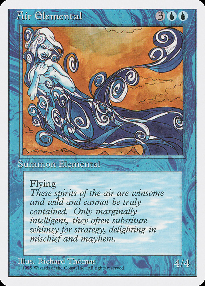 Magic: The Gathering - Air Elemental - Fourth Edition