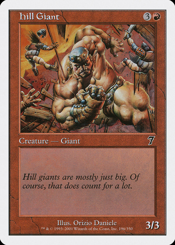 Magic: The Gathering - Hill Giant - Seventh Edition
