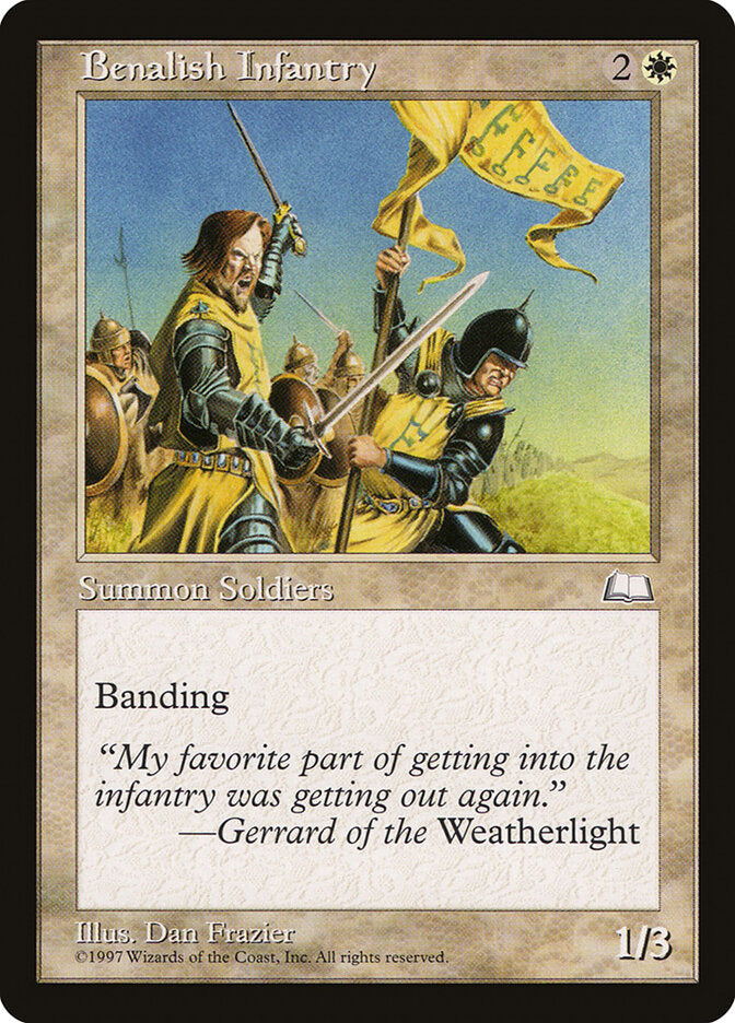 Magic: The Gathering - Benalish Infantry - Weatherlight