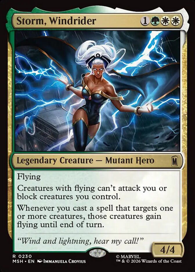 Magic: The Gathering - Storm, Windrider - Marvel Super Heroes
