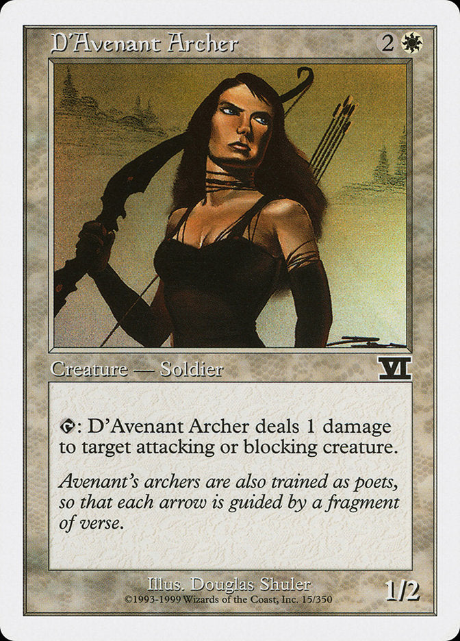 Magic: The Gathering - D'Avenant Archer - Sixth Edition