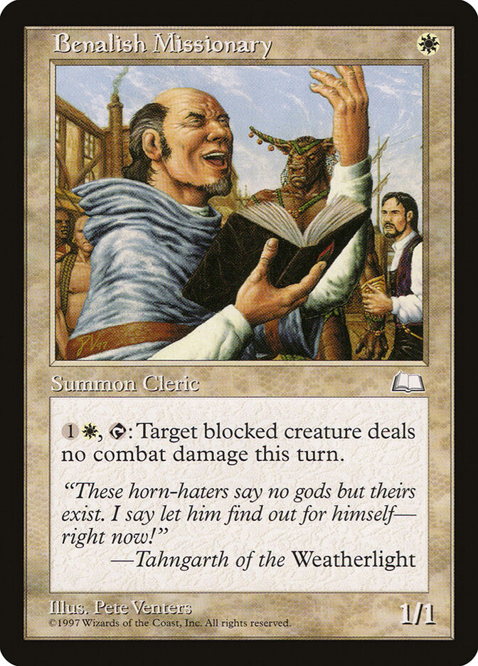 Magic: The Gathering - Benalish Missionary - Weatherlight