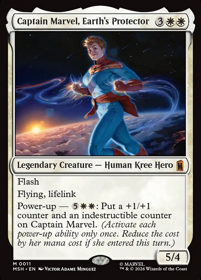 Magic: The Gathering - Captain Marvel, Earth's Protector - Marvel Super Heroes