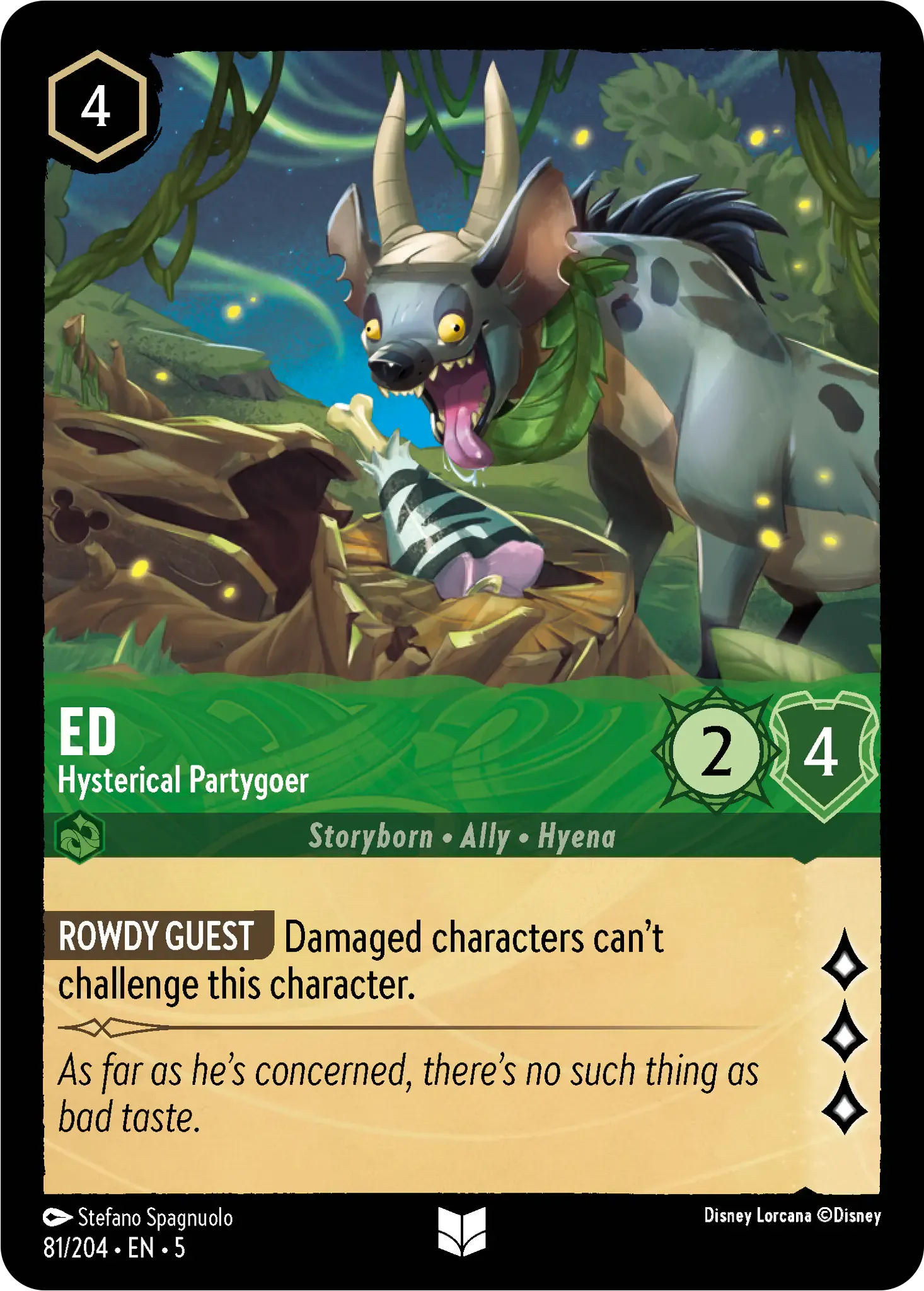 Lorcana - Ed - Hysterical Partygoer - Shimmering Skies