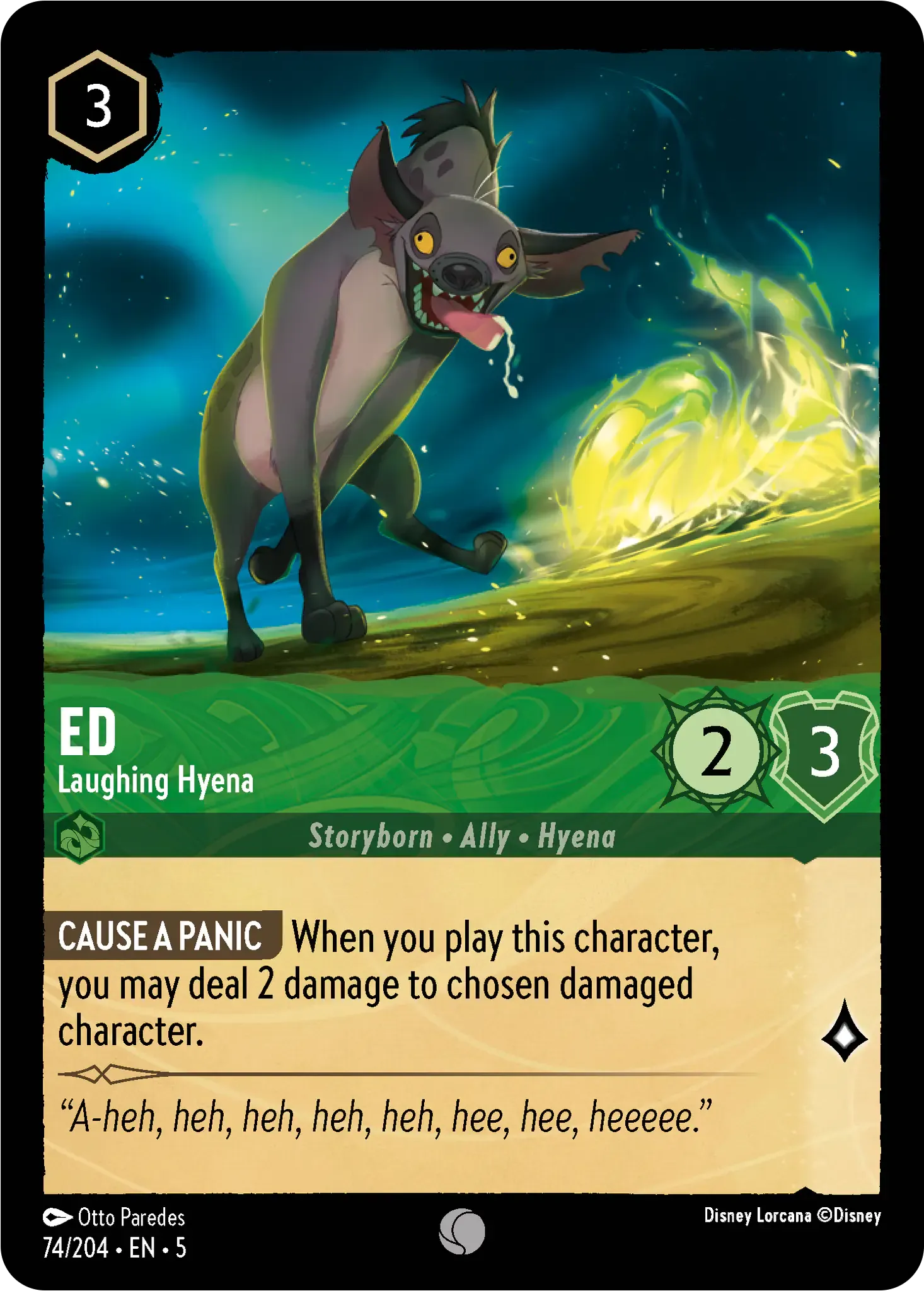 Lorcana - Ed - Laughing Hyena - Shimmering Skies