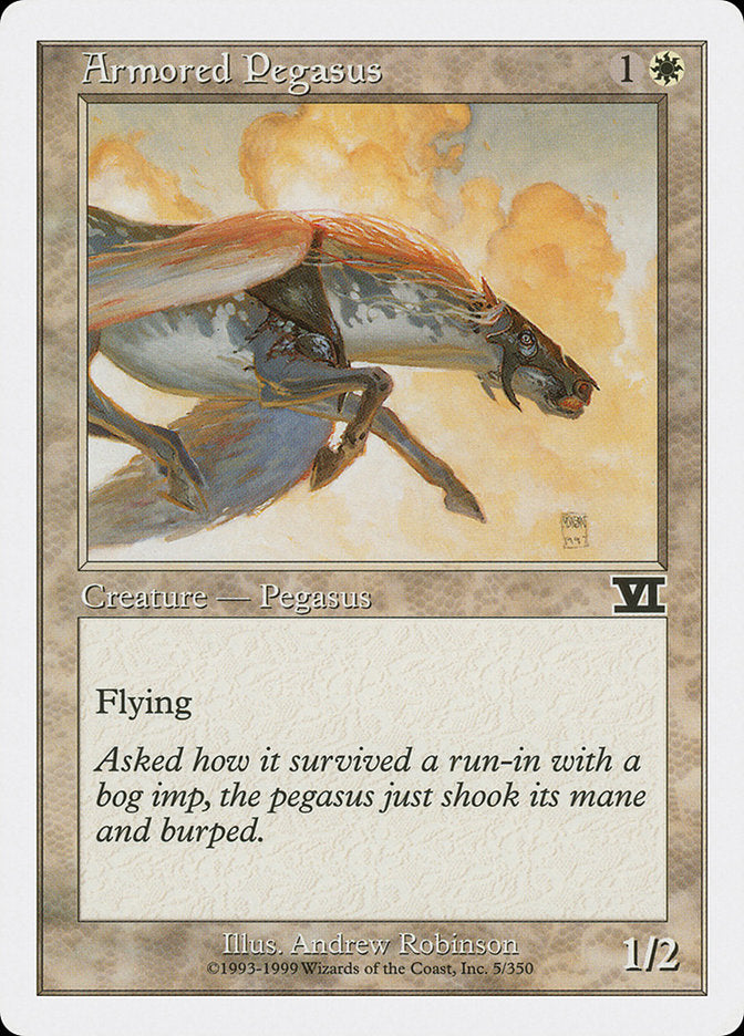 Magic: The Gathering - Armored Pegasus - Sixth Edition