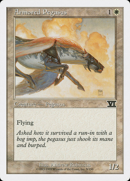 Magic: The Gathering - Armored Pegasus - Sixth Edition