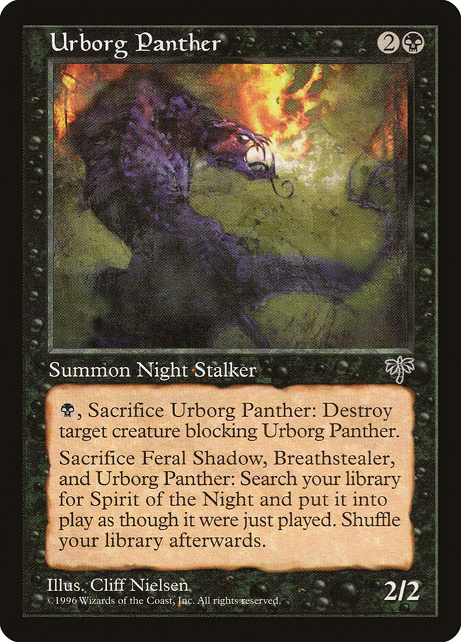 Magic: The Gathering - Urborg Panther - Mirage