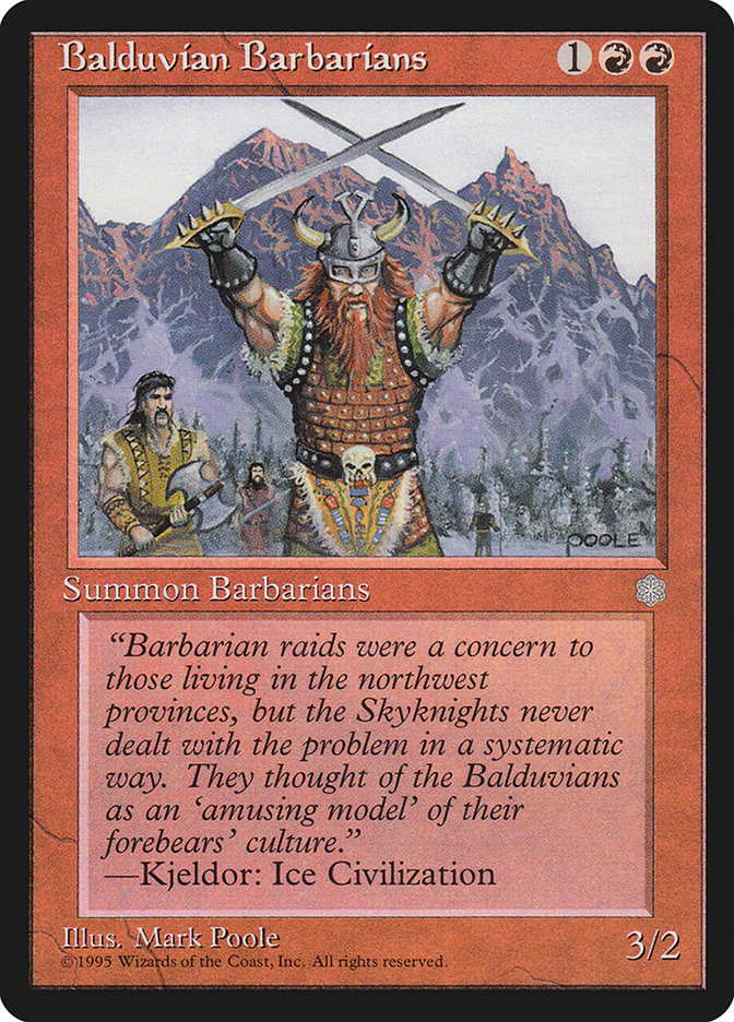 Magic: The Gathering - Balduvian Barbarians - Ice Age