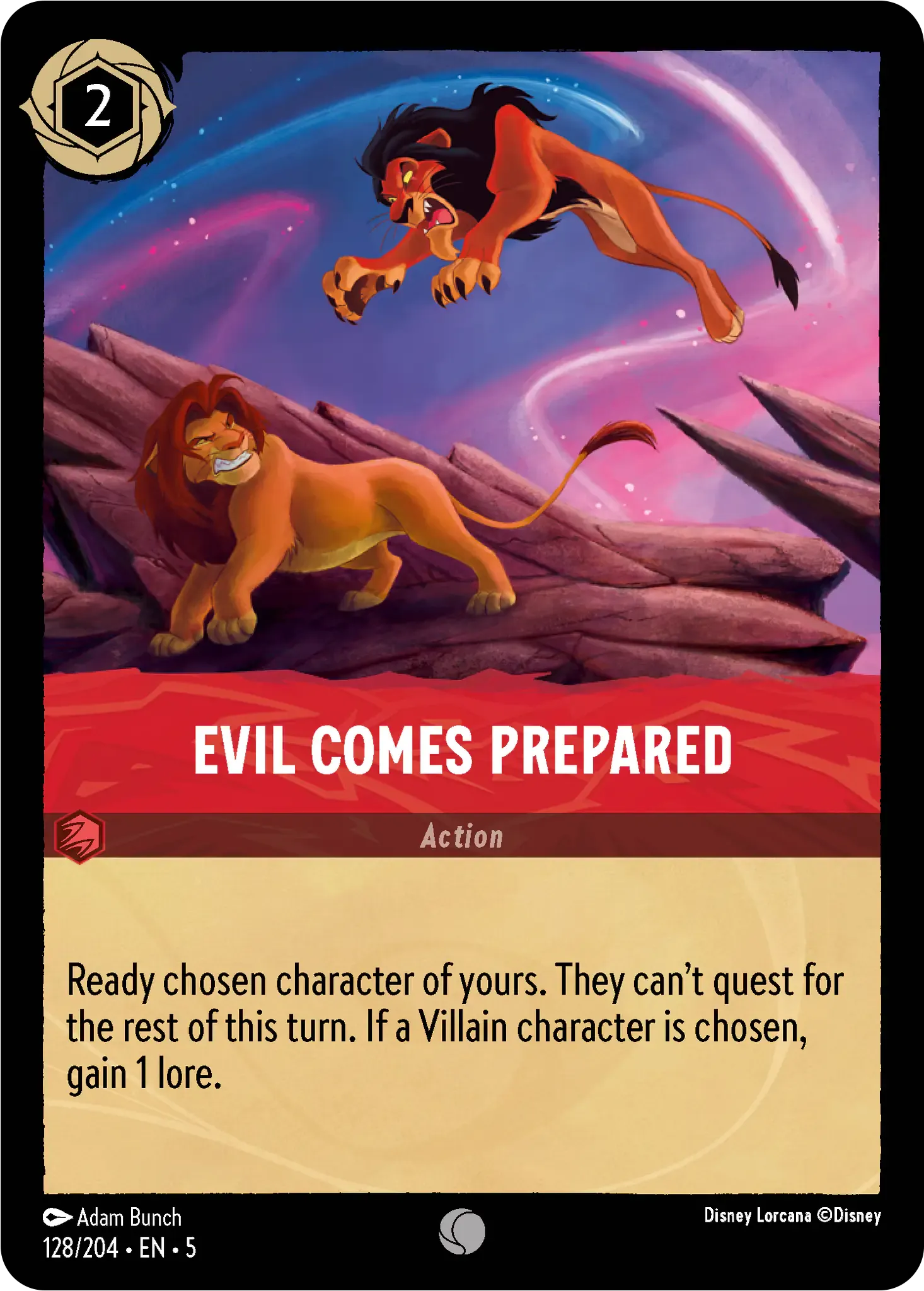 Lorcana - Evil Comes Prepared - Shimmering Skies