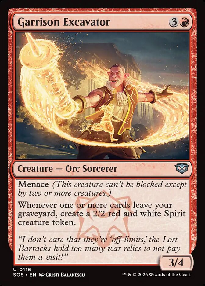 MTG - Garrison Excavator - Secrets of Strixhaven (SOS)