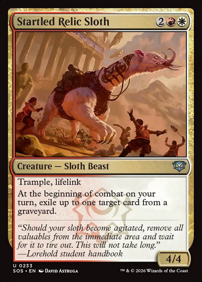 MTG - Startled Relic Sloth - Secrets of Strixhaven (SOS)