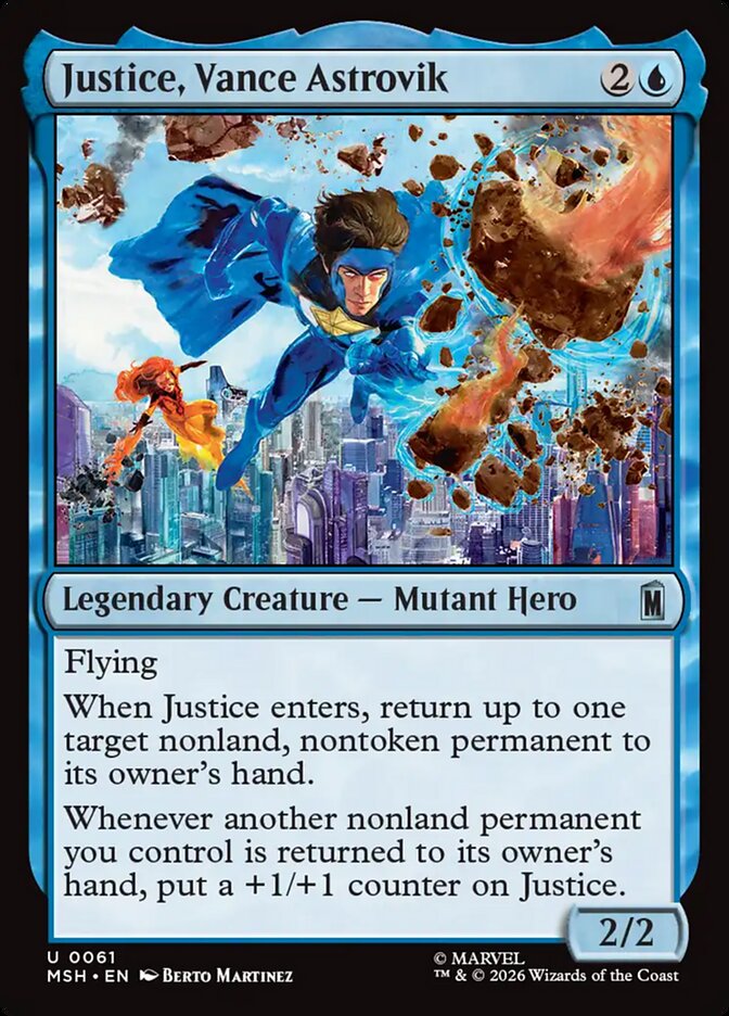 Magic: The Gathering - Justice, Vance Astrovik - Marvel Super Heroes