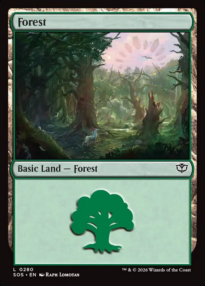 MTG - Forest - Secrets of Strixhaven (SOS)