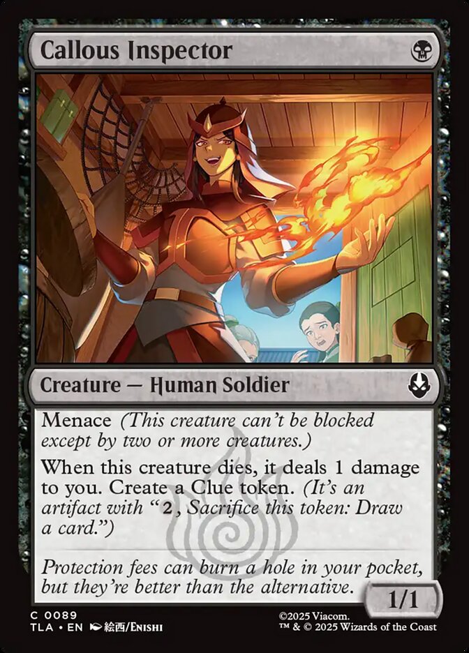 Magic: The Gathering - Callous Inspector - Avatar: The Last Airbender