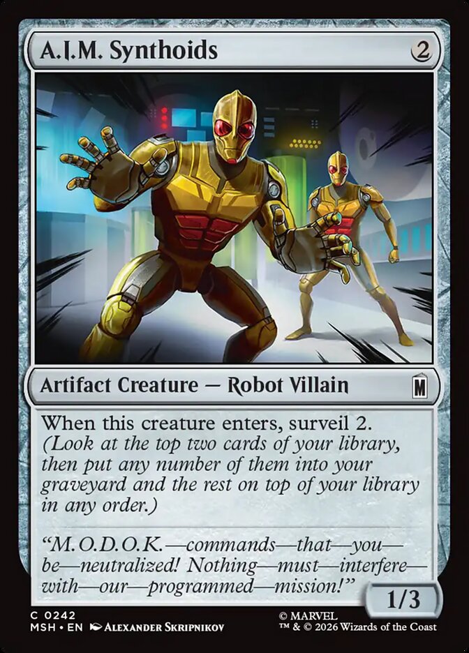 Magic: The Gathering - A.I.M. Synthoids - Marvel Super Heroes