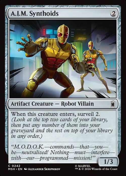 Magic: The Gathering - A.I.M. Synthoids - Marvel Super Heroes