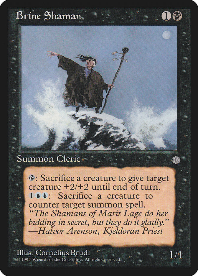 Magic: The Gathering - Brine Shaman - Ice Age