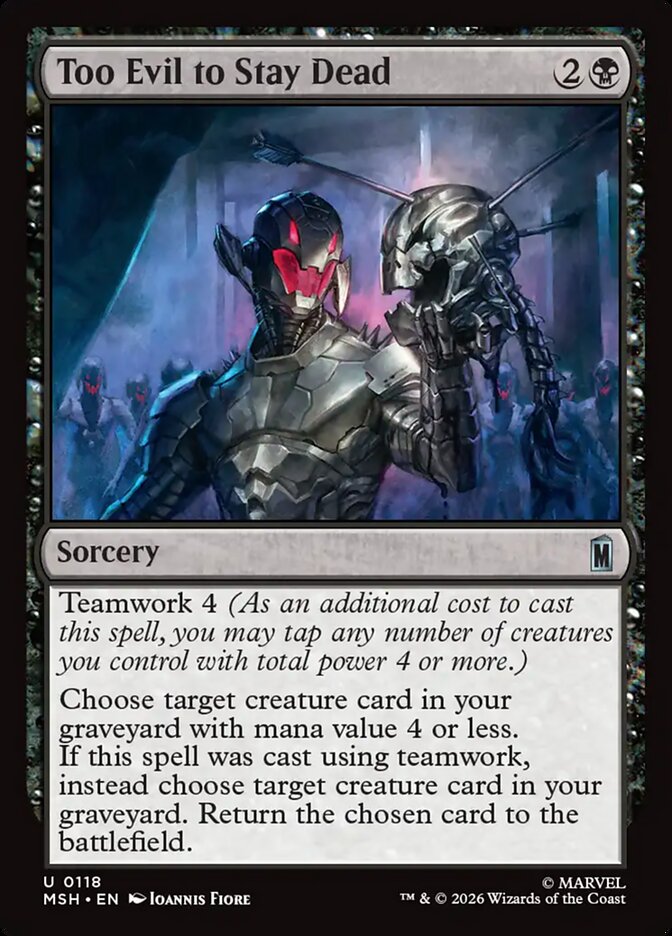 Magic: The Gathering - Too Evil to Stay Dead - Marvel Super Heroes