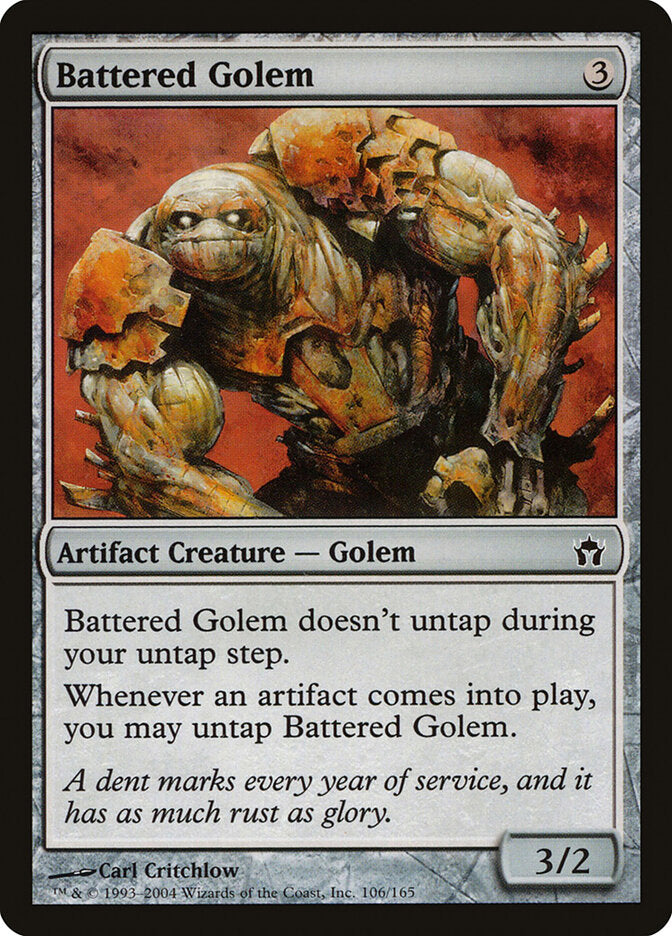 Magic: The Gathering - Battered Golem - 5th Dawn