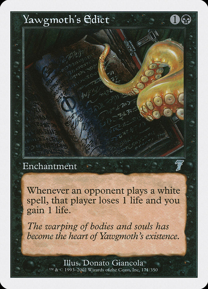 Magic: The Gathering - Yawgmoth's Edict - Seventh Edition