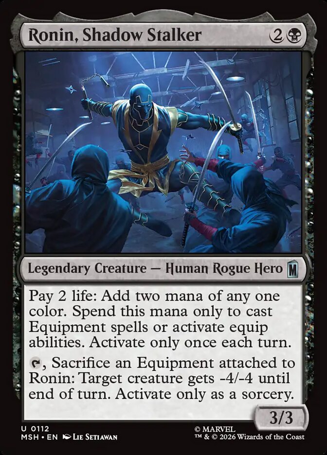 Magic: The Gathering - Ronin, Shadow Stalker - Marvel Super Heroes