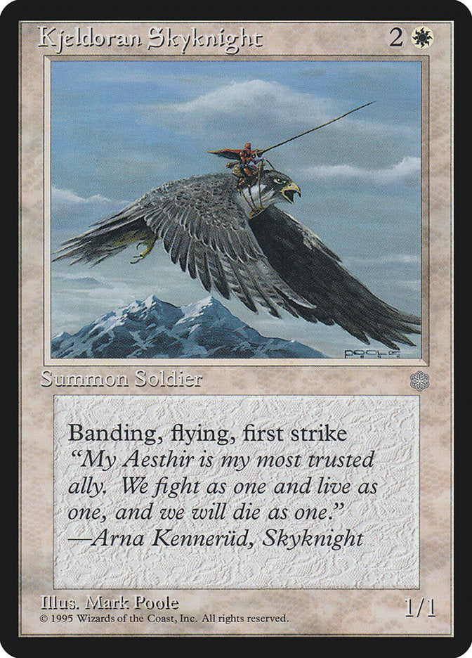 Magic: The Gathering - Kjeldoran Skyknight - Ice Age
