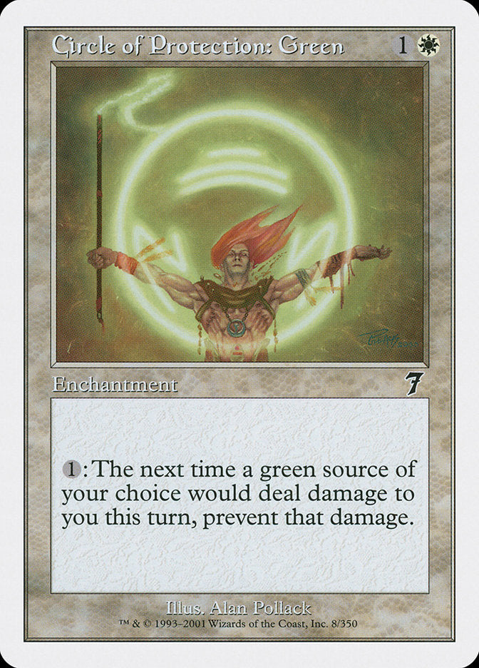 Magic: The Gathering - Circle of Protection: Green - Seventh Edition