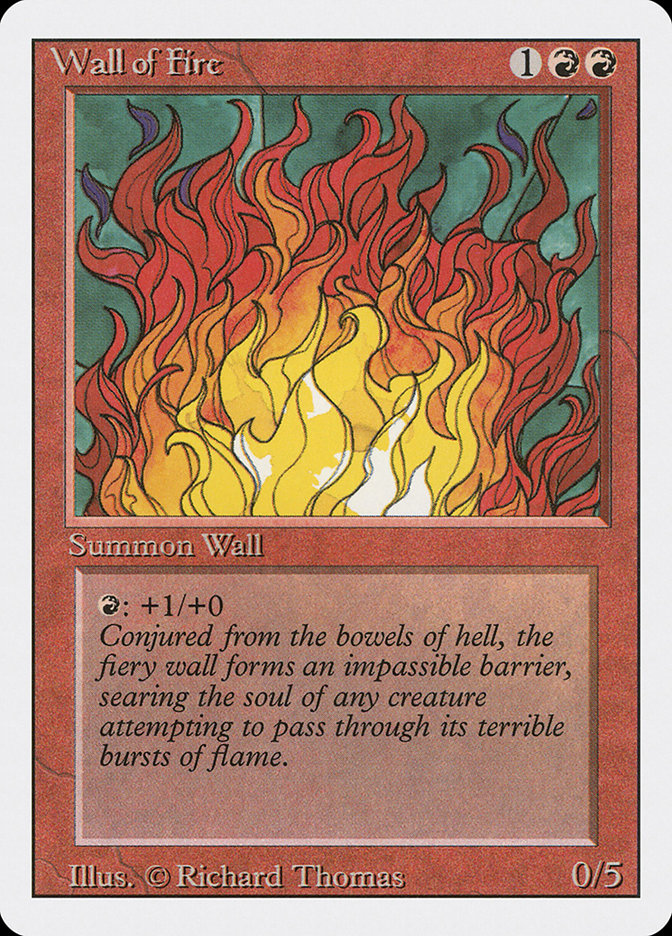 Magic: The Gathering - Wall of Fire - Revised