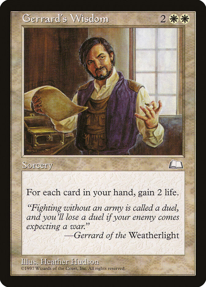 Magic: The Gathering - Gerrard's Wisdom - Weatherlight