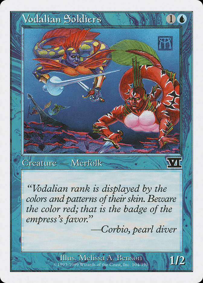 Magic: The Gathering - Vodalian Soldiers - Sixth Edition