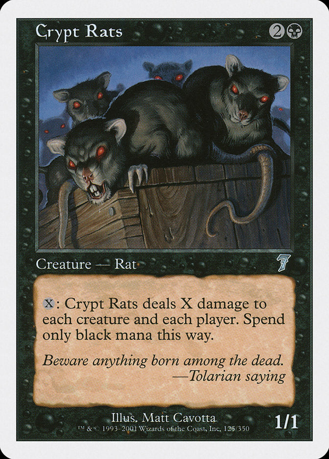 Magic: The Gathering - Crypt Rats - Seventh Edition