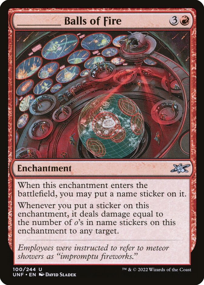 MTG - _____ Balls of Fire - Unfinity (SOS)