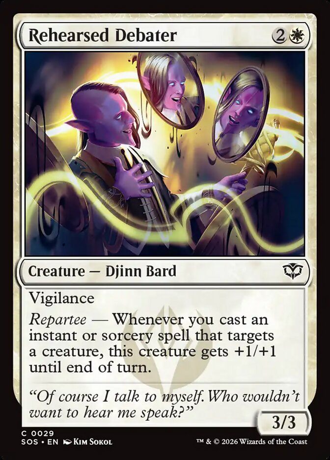 MTG - Rehearsed Debater - Secrets of Strixhaven (SOS)