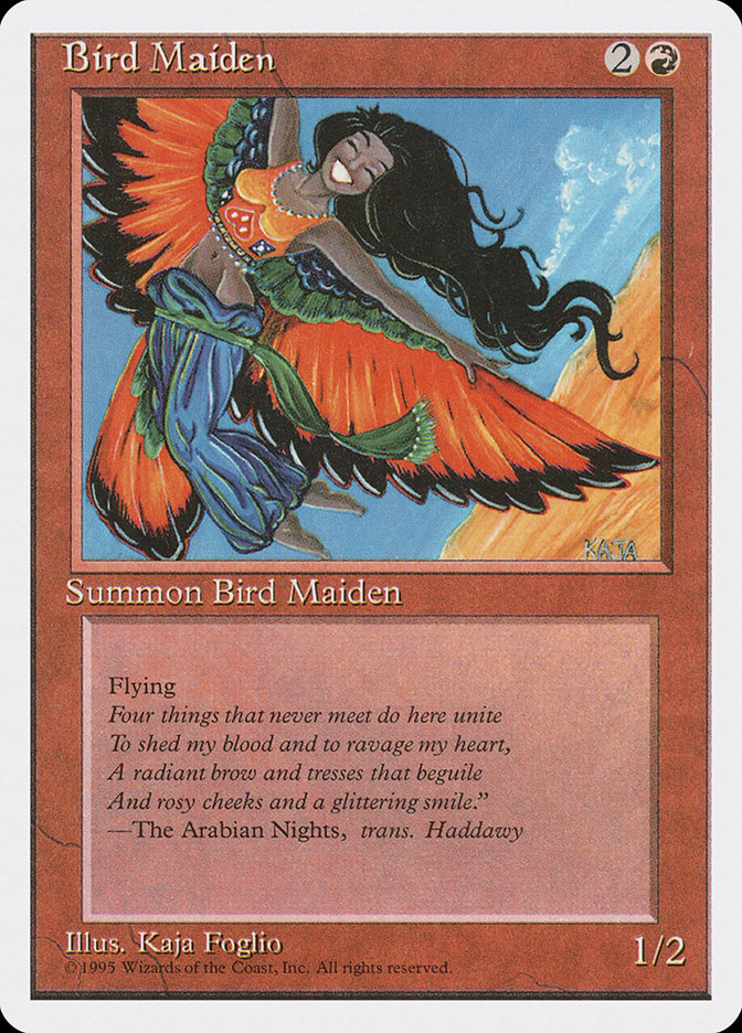 Magic: The Gathering - Bird Maiden - Fourth Edition