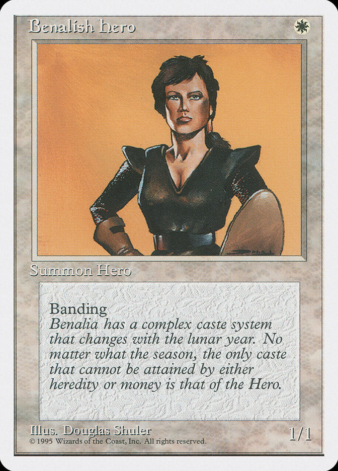 Magic: The Gathering - Benalish Hero - Fourth Edition