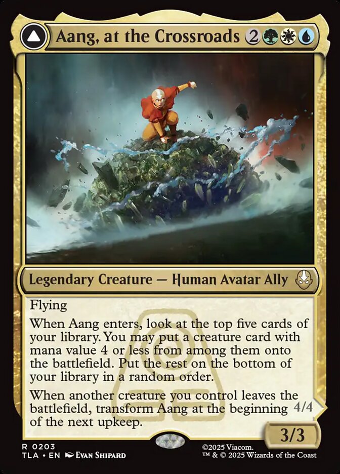 Magic: The Gathering - Aang, at the Crossroads // Aang, Destined Savior - Avatar: The Last Airbender
