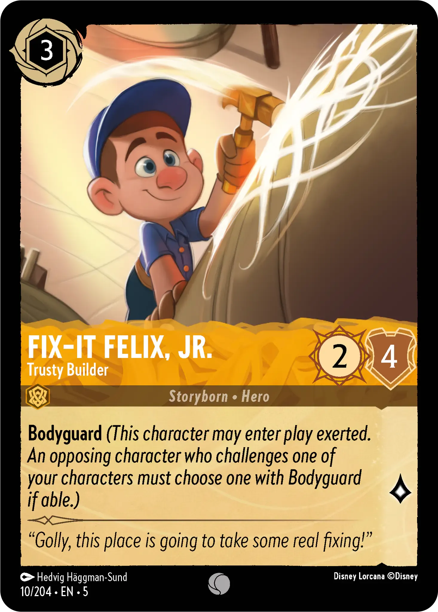 Lorcana - Fix-It Felix, Jr. - Trusty Builder - Shimmering Skies