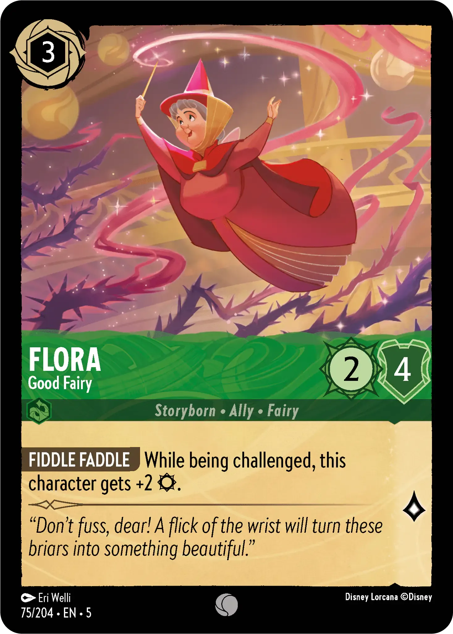 Lorcana - Flora - Good Fairy - Shimmering Skies