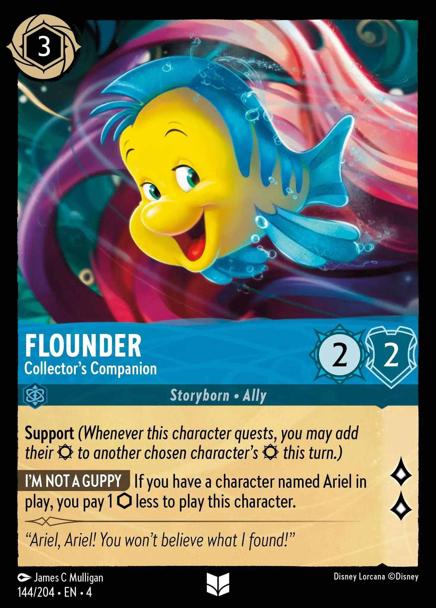 Lorcana - Flounder - Collector's Companion - Ursula's Return
