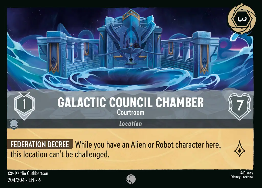 Lorcana - Galactic Council Chamber - Courtroom - Azurite Sea