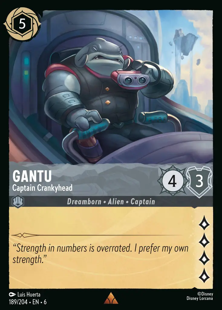 Lorcana - Gantu - Captain Crankyhead - Azurite Sea