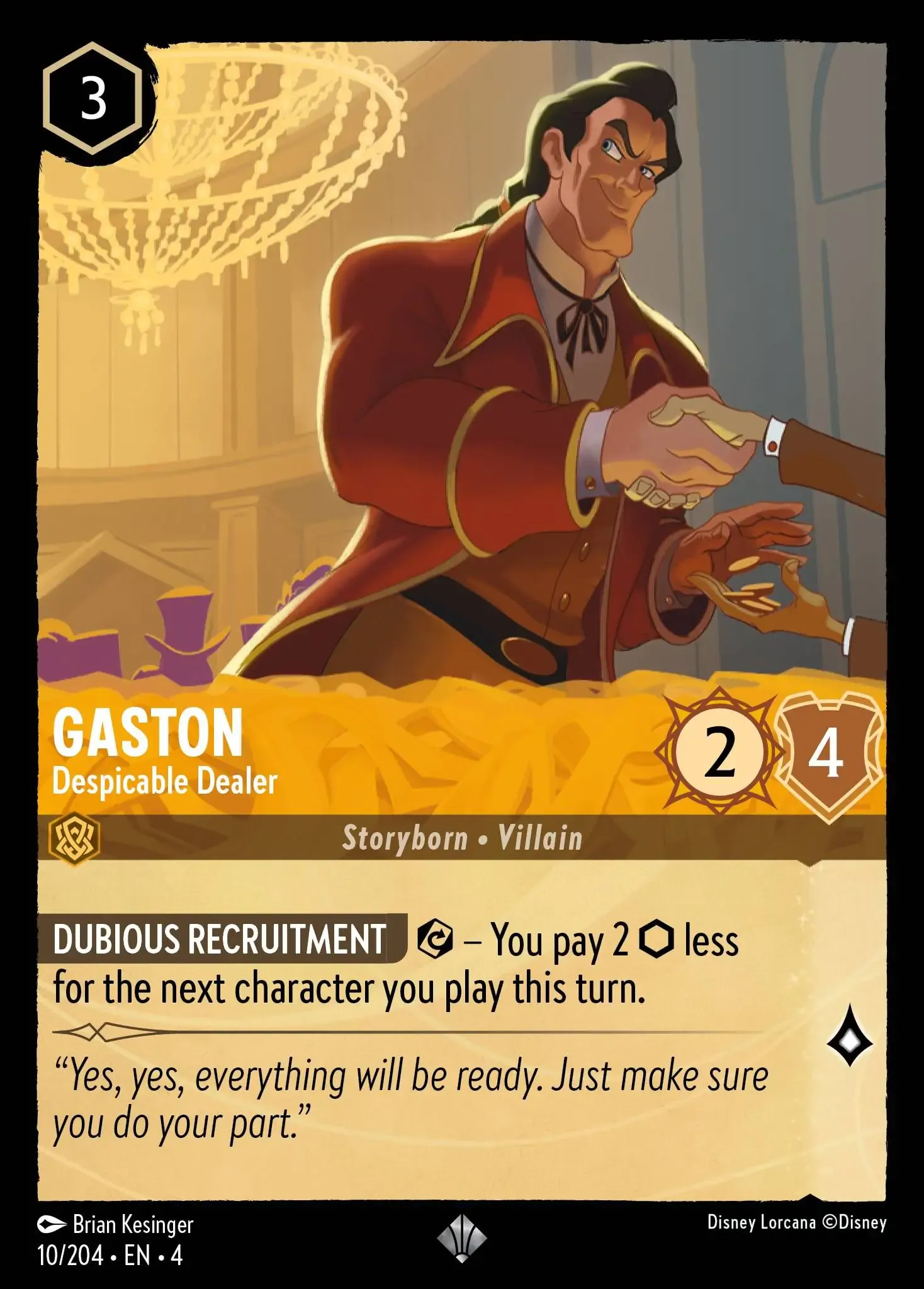 Lorcana - Gaston - Despicable Dealer - Ursula's Return