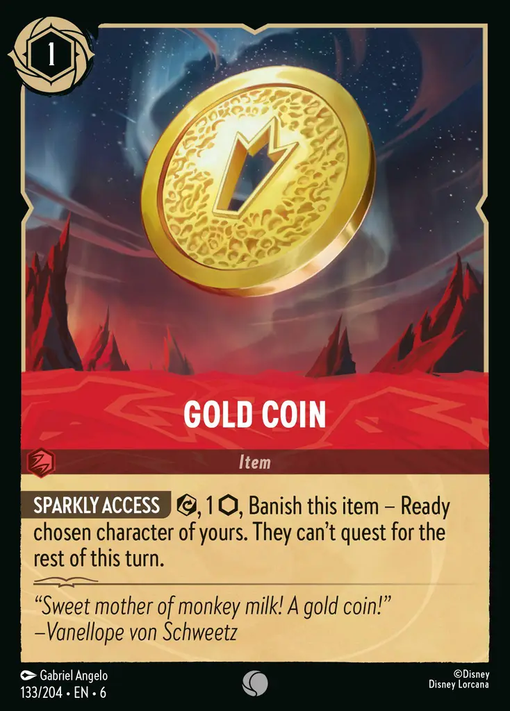 Lorcana - Gold Coin - Azurite Sea
