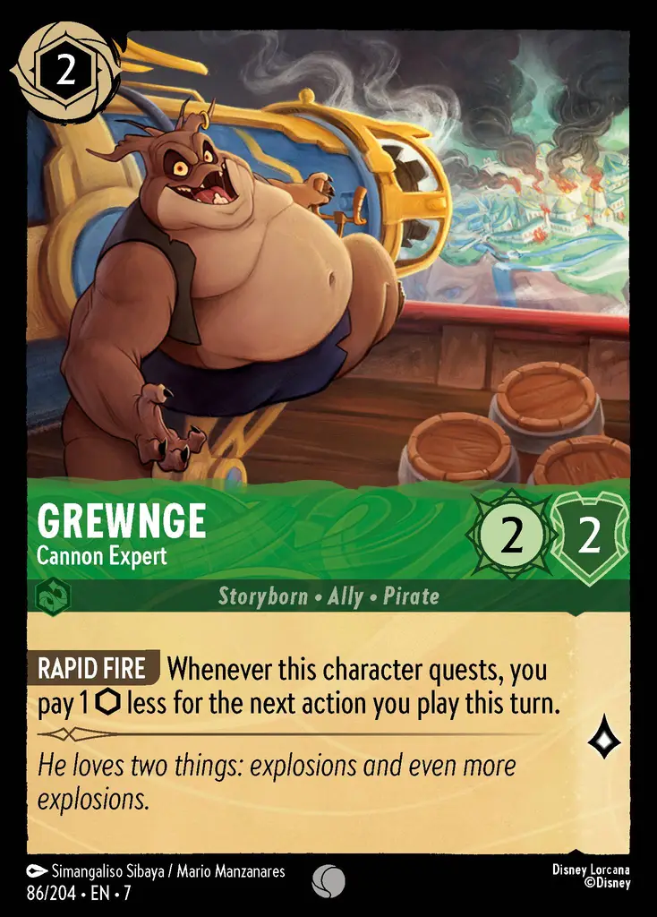 Lorcana - Grewnge - Cannon Expert - Archazia's Island