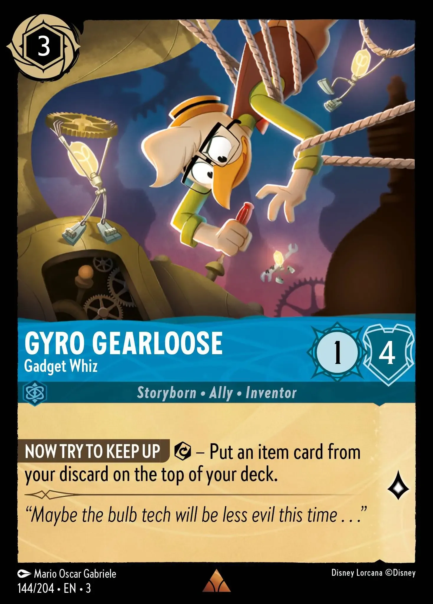 Lorcana - Gyro Gearloose - Gadget Whiz - Into the Inklands